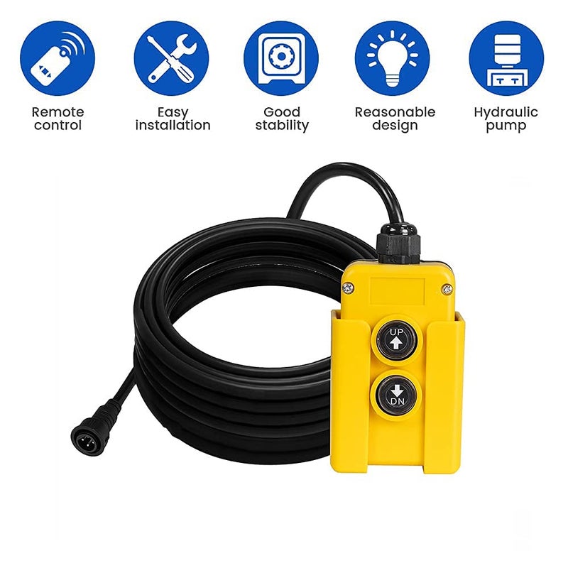 ECO-WORTHY 4 Wire Dump Trailer Remote Control Switch for Hydraulic Pump 12V DC for Lift Winch Dump Bed - Image 5